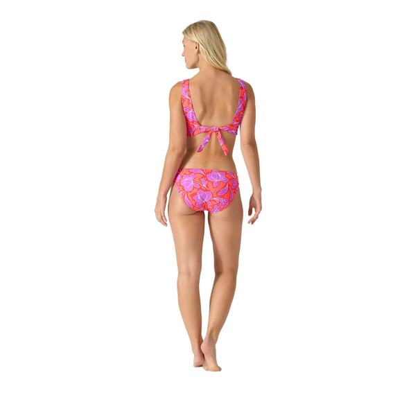 Tommy Bahama Women's Pure Coral Palm Modern Blissful V-Neck Swim Bra Size L - Picture 3 of 8